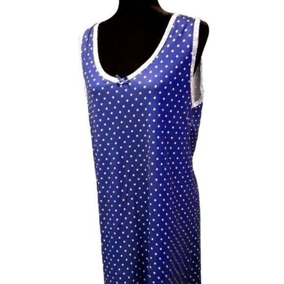 SAG HARBOR‎ Chemise and Robe Set Paisley and Polka Dot sz L - Picture 5 of 12